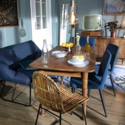 Retro Eettafel Donker Hout -Zuiver Verkoop retro eettafel donker mangohout vegas lavis 09