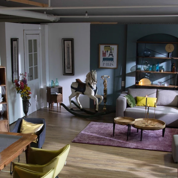 Retro Nachtkastje Mangohout 6 Retro Nachtkastje Mangohout - Afbeelding 4