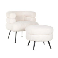 Ronde Hocker Zachte Stof 7 Ronde Hocker Zachte Stof -Zuiver Verkoop richmond interiors amelia ronde hocker wit boucle 03 1