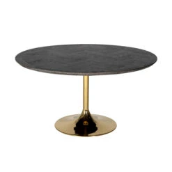 Ronde Eettafel Zwart Visgraat
