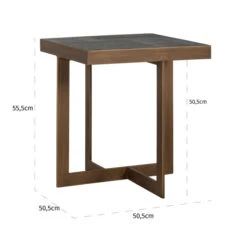 Bijzettafel Messing -Zuiver Verkoop richmond interiors cambon bijzettafel messing 04