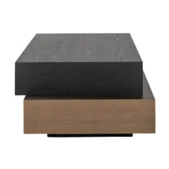 Salontafel Hout En Goud -Zuiver Verkoop richmond interiors cambon salontafel hout en goud 03