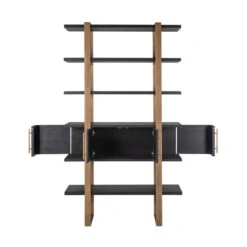 Wandkast Hout En Goud -Zuiver Verkoop richmond interiors cambon wandkast hout en goud 04