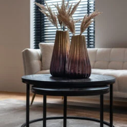 Salontafelset Zwart Mangohout -Zuiver Verkoop richmond interiors catana salontafelset zwart mangohout 03