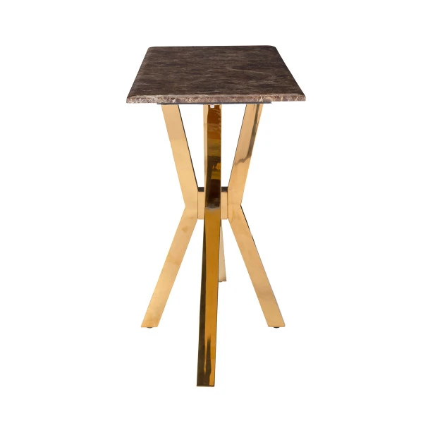 Sidetable Goud Met Emperador Marmer 5 Sidetable Goud Met Emperador Marmer - Afbeelding 3