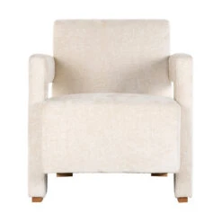 Chenille Fauteuil -Zuiver Verkoop richmond interiors devanto chenille fauteuil wit 03 1