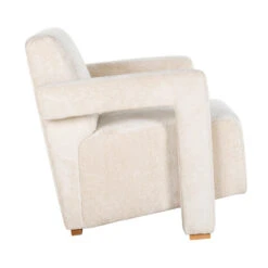 Chenille Fauteuil -Zuiver Verkoop richmond interiors devanto chenille fauteuil wit 04 1
