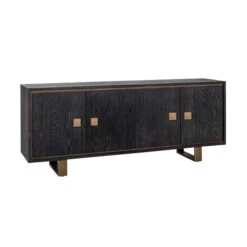 Zwart Dressoir Met Goud -Zuiver Verkoop richmond interiors hunter zwart dressoir met goud 01