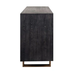 Zwart Dressoir Met Goud -Zuiver Verkoop richmond interiors hunter zwart dressoir met goud 02
