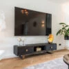 Zwart Tv-meubel Met Goud -Zuiver Verkoop richmond interiors hunter zwart tv meubel met goud 04