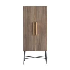 Gouden Wandkast Ribbelmotief