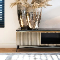 Tv-meubel Messing En Marmer -Zuiver Verkoop richmond interiors ironville tv meubel messing en marmer 08