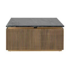 Vierkante Salontafel Goud Met Marmer -Zuiver Verkoop richmond interiors ironville vierkante salontafel goud met marmer 02