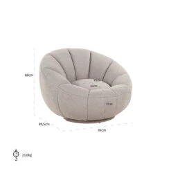 Lounge Fauteuil Rond -Zuiver Verkoop richmond interiors kendall lounge fauteuil rond 05