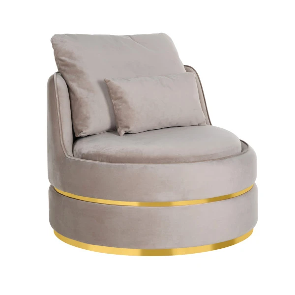 Ronde Design Fauteuil Met Goud 3 Ronde Design Fauteuil Met Goud