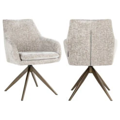 Beige Draaibare Eetkamerstoel -Zuiver Verkoop richmond interiors lisonne beige draaibare eetkamerstoel 04