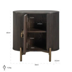 Ovaal Nachtkastje 14 Ovaal Nachtkastje -Zuiver Verkoop richmond interiors luxor ovaal nachtkastje 05