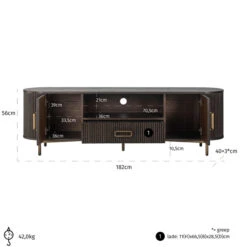 Ovaal Tv-meubel 15 Ovaal Tv-meubel -Zuiver Verkoop richmond interiors luxor ovaal tv meubel 05