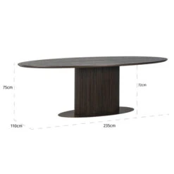 Ovale Eettafel -Zuiver Verkoop richmond interiors luxor ovale eettafel 05 2