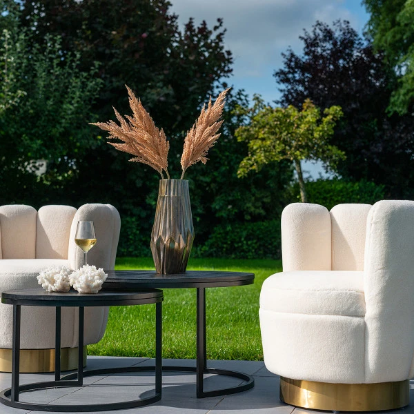 Design Fauteuil Met Goud 6 Design Fauteuil Met Goud - Afbeelding 4