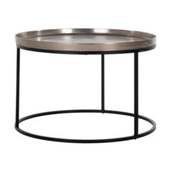 Ronde Salontafel Aluminium Schaal