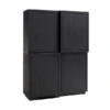 Wandkast Zwart Eiken Hout -Zuiver Verkoop richmond interiors oakura tetrad wandkast zwart eiken hout 01