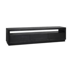 TV-meubel Zwart Eiken