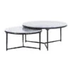 Ronde Salontafelset Wit Marmer -Zuiver Verkoop richmond interiors steel smith ronde salontafelset marmer 01