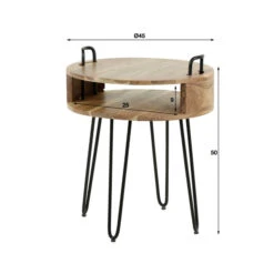 Rond Nachtkastje Acaciahout -Zuiver Verkoop rond nachtkastje acaciahout ari giani 04