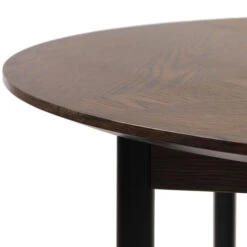 Ronde Eettafel Donkerbruin -Zuiver Verkoop ronde eettafel donkerbruin bodio curb 02