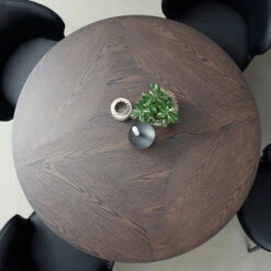 Ronde Eettafel Donkerbruin -Zuiver Verkoop ronde eettafel donkerbruin bodio curb 03