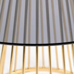 Ronde Eettafel Glas Met Goud -Zuiver Verkoop ronde eettafel glas met goud floris lumz home 03