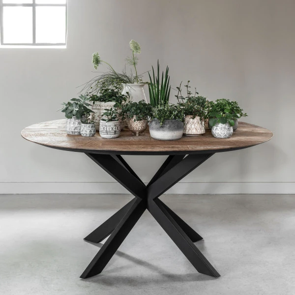 Ronde Eettafel Met Schuine Rand 3 Ronde Eettafel Met Schuine Rand