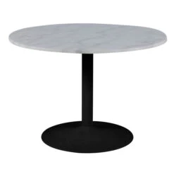 Ronde Eettafel Van Wit Marmer