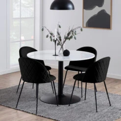 Ronde Eettafel Van Wit Marmer -Zuiver Verkoop ronde eettafel van wit marmer cadiz bodio 010