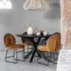 Ronde Eettafel Zwart Teakhout -Zuiver Verkoop ronde eettafel zwart teakhout timeless shape black dtp home 01