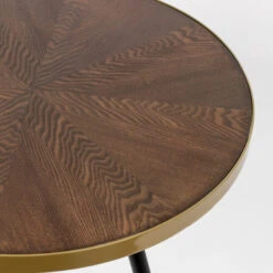 Ronde Salontafel Walnoot En Goud -Zuiver Verkoop ronde essenhouten salontafel denise lumz home 04