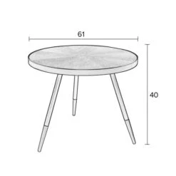 Ronde Salontafel Walnoot En Goud -Zuiver Verkoop ronde essenhouten salontafel denise lumz home 07