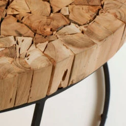 Salontafel Met Stukjes Hout -Zuiver Verkoop ronde salontafel hout laforma olos 02 800x800 1