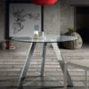 Ronde Glazen Eettafel -Zuiver Verkoop ronde tafel van glas en chroom 02 3 4