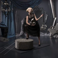 Ronde Design Salontafel Zwart-wit -Zuiver Verkoop ronde tafel zwart wit electra 75 2 800x800 1