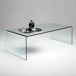 Salontafel Gebogen Glas 120 Cm -Zuiver Verkoop salontafel clear club 120 04