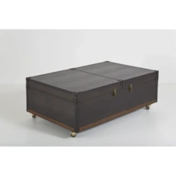 Kist Salontafel Bruin Leer Op Wielen -Zuiver Verkoop salontafel colonial kare design 01 800x800 1