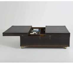 Kist Salontafel Bruin Leer Op Wielen -Zuiver Verkoop salontafel colonial kare design 04 800x800 1