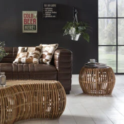 Salontafel Rotan En Teak 60 Cm -Zuiver Verkoop salontafel rotan en teak 60 cm rattan lavis 05