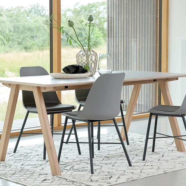 Scandinavische Eettafel Grijs 5 Scandinavische Eettafel Grijs - Afbeelding 3