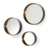 Ronde Spiegels Brons Set Van 3 2 Ronde Spiegels Brons Set Van 3 -Zuiver Verkoop set van 3 ronde spiegels laforma wilson 01
