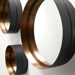 Ronde Spiegels Brons Set Van 3 -Zuiver Verkoop set van 3 ronde spiegels laforma wilson 02