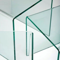 Set Van Drie Glazen Bijzettafels 9 Set Van Drie Glazen Bijzettafels -Zuiver Verkoop set van drie glazen bijzettafels kare design clear club 03