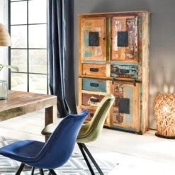 Hoge Kast Van Gerecycled Hout -Zuiver Verkoop sit clenn hoge kast van gerecycled hout 02